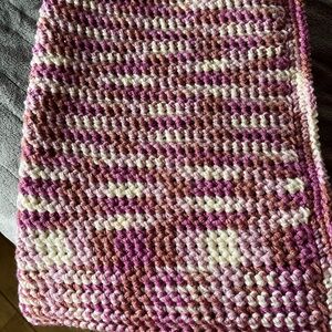 Cozy Multicolor Crocheted Throw Blanket